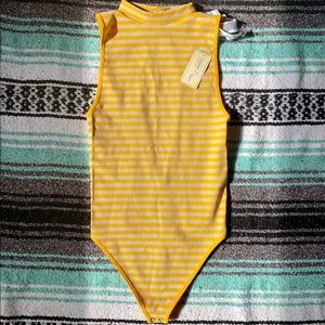 NWT! F21 striped bodysuit🌅